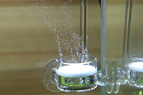 CO2 Diffuser Glass Reactor with U Shape Connecting Tube for Pollen Aquarium Plants Tank(CO2 Diffuser-Small Flat-Bottomed) - color: CO2 Diffuser-Small Flat-Bottomed