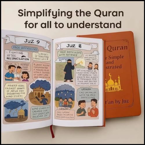 The Quran Journey: Holy Quran Made Simple & Illustrated - an Easy-to-Follow Study Guide for Beginners with Complete Summary, Tafsir & All 114 Surahs