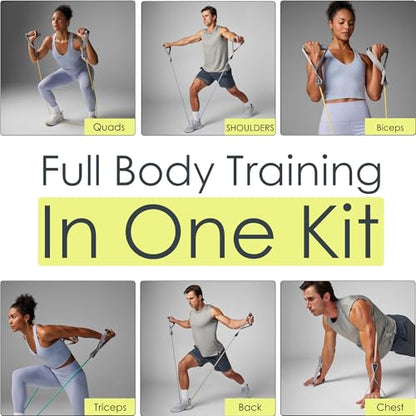 EQYP Power Tube Resistance Bands with Handles – Exercise Bands for Home Workouts - size: 20lb