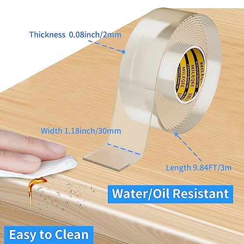 Clear Edge Protector Strip,1 Pack x 1.18in x 9.84FT | 2mm thick，Sharp Edge Wrap Cover Tape, Self Adhesive Protective Bumper Guards for Cabinet Door Desk Bed Furniture Waterproof - size: 1 Pack x 1.18in x 9.84FT