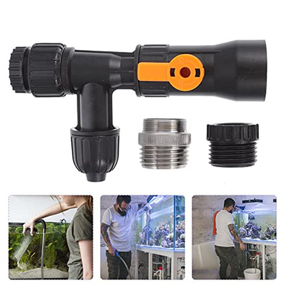 balacoo Aquarium Water Changer Faucet Type Fish Tank Cleaning Tool Aquarium Water Changer Kit with 2 Accessories Compact Tap-Powered Change Tool for Supplies and Refill