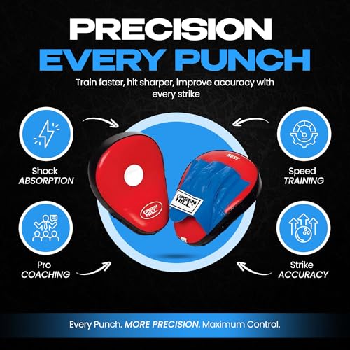 Green Hill Focus Mitts Boxing Pads - color: BLUE/BLACK
