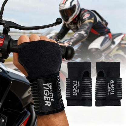 ® Motorcycle Wrist Brace Adjustable Wrist Wraps for Bikers, Wrist Support Reduces Hand Pain and Absorbs Vibration, Enhancing Comfort and Stability (Medium) - size: Medium