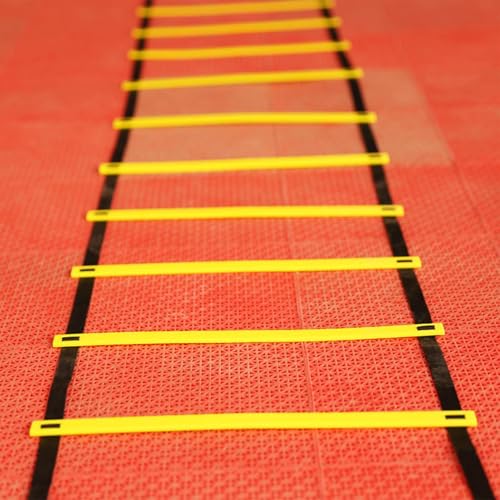 Speed Ladder – Agility Training Equipment | Footwork Workout Ladder with Storage Bag for Speed and Coordination Training in Soccer, Basketball, Tennis, Hockey, and Badminton