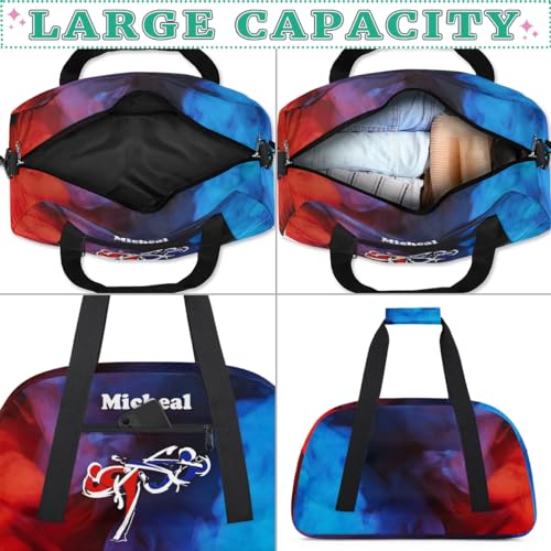 Personalized Martial Art Bag Duffel Bag for Girls, Custom Taekwondo Karate Bag Overnight Bags for Travel Weekender Practice Battle White - color: Option 6