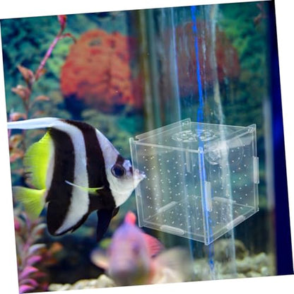 VICASKY Acrylic Fish Breeding Box Isolation Tank for Small Fish and Shrimp Aquarium Hatchery Incubator Cups Compact and Versatile Divider for Optimal Breeding Environment