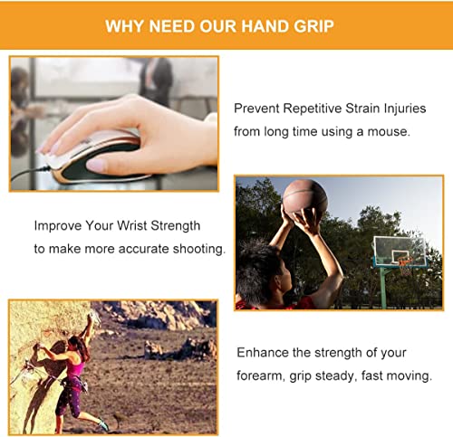 Hand Grip Strengthener,3 Pack (150,200,250lbs) Grip Strength Trainer Forearm Strengthener Hand Strengthener for Home Gym & Office - color: Silver