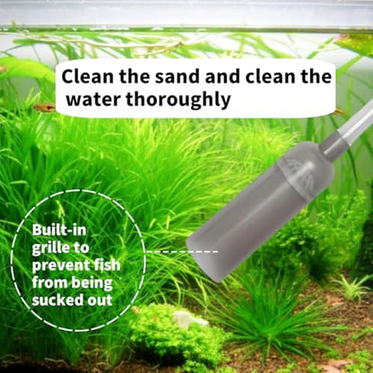 Aquarium Vacuum Gravel Cleaner, Aquarium Siphon, Aquarium Cleaning Tools, Fish Tank Cleaner, Long Hose & Cleaning 1.7m Long, Water Change and Sand Washing, Medium,Small - Fish Tanks