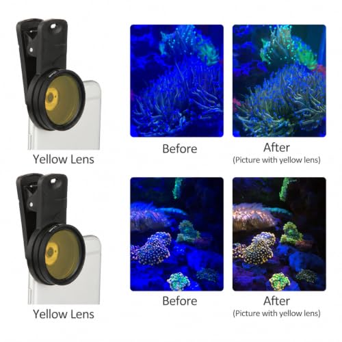 Reef Coral Lens Phone Kits 5 Lenses Kit 1 Dust Shield Case