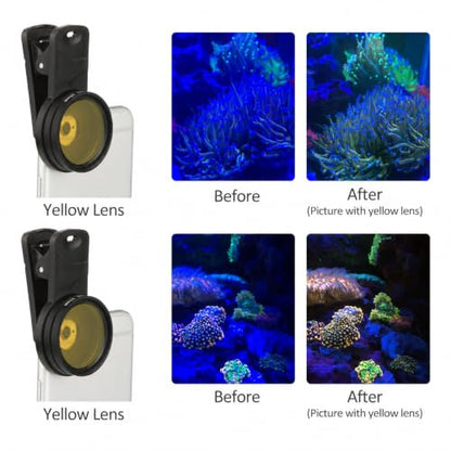 Reef Coral Lens Phone Kits 5 Lenses Kit 1 Dust Shield Case