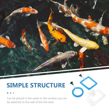 DOITOOL 3pcs Fish Feeder Rings Suction Cup Aquarium Feeding Circles for Tropical Fish Tank Aquarium Feeding Tool