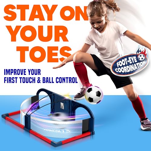 Soccer Trainer, Soccer Exercises Training Set | Improve Agility First Touch Ball Control & Foot-Eye Coordination Hand-Eye