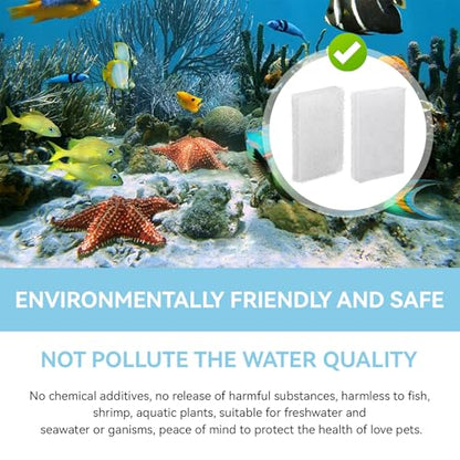 Diffusion Chamber Pad, Betta Tank Filter Replacement for AquaClear Fluval | Betta Diffusion Chamber Pad Replacement Aquarium Filter Media for Betta Premium Aquarium 2.5/2.6 Gallon, 8 Pack