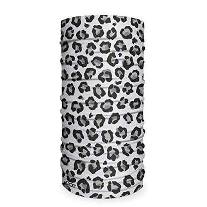 GOT Sports Tube Bandana - Neck Gaiter for Women Men, Face Mask, Neck Wrap, Head Scarf, Curly Hair Sleep Protection - color: Snow Leopard
