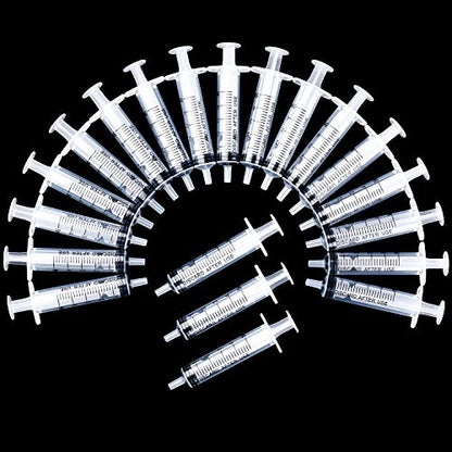 Frienda 20 Packs Syringes Without Needles,5 Ml | Large Plastic Measuring Tools for Food, Horse Care, Lab Dispensing, Graduated Markings, Reusable Multipurpose Applicators - size: 5 ml