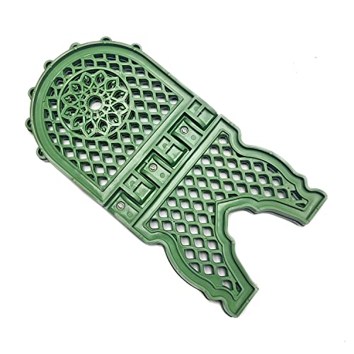 Rahel Holy Book Stand for Pooja puja Gita Quran Bible Stand Holder. Folding Religious Plastic Prayer Wooden Book (Large, Green) - color: Green