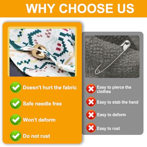 Hijab Magnets Strong Pinless Hijab Pins for Women, No-Damage to Fabric Headscarf Clips, Multi-Use Magnetic Pins for Cloth, Scarf, Dress (12 Pairs) - color: 12 pairs
