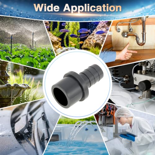 Plastic Hose Barb Fitting 1" x 5/8" Barb OD Straight Through Pipe Connector Grey 5 Pcs - color: Gray, size: 1" x 5/8" OD