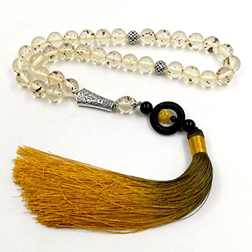 Tasbih Resin 33 Beads Bracelet Islamic Rosary Bead misbaha Muslim Eid Gift (10mm x 45 Beads) - size: 10mm x 45 beads