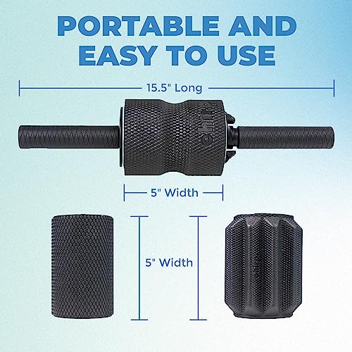 Chirp 3-in-1 Muscle Roller, Deep Tissue Foam Massager, 4x4x24 Inches | Handheld Muscle Roller, 3 Interchangeable Massage Rollers, Trigger Point Recovery, Leg Roller and Massage Stick - style: 3-in-1 Muscle Roller