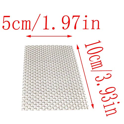 LQ Industrial 10PCS 10x5cm Stainless Steel Wire Mesh Pad Aquarium Fish Tank Plants Moss Net
