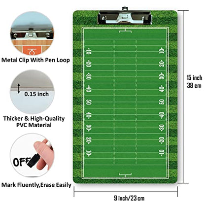 Dry Erase Double-Sided Coach Clipboard - Football Coaching - color: Football