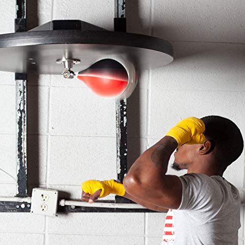 Ringside Boxing Speed Bag – Durable Leather Construction with Reinforced Triple-Stitched Seams and Heavy-Duty Attachment Loop,for Speed and Reflex Training - size: Medium