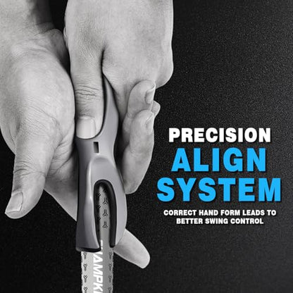 CHAMPKEY Professional Golf Grip Trainer - Perfect Golf Training Aid for Stable Swing and Proper Hand Positioning and Grip-Enhance Strength and Precision - size: Midsize (Suitable for Midsize Grip)
