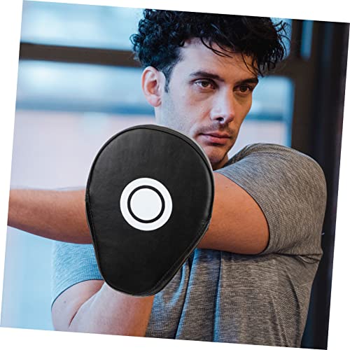 Mikikit 2pcs Curved Focus Mitts Boxing Pads Hand Pads for Boxing and Taekwondo Training Sturdy Synthetic Leather for Kickboxing and Martial Arts Practice