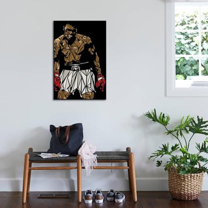 ART.COM Wall Art Print Muhammad Ali by Cristian Mielu, 24" x 36" - color: Print Only, size: 36"L x 24"W, style: Unframed