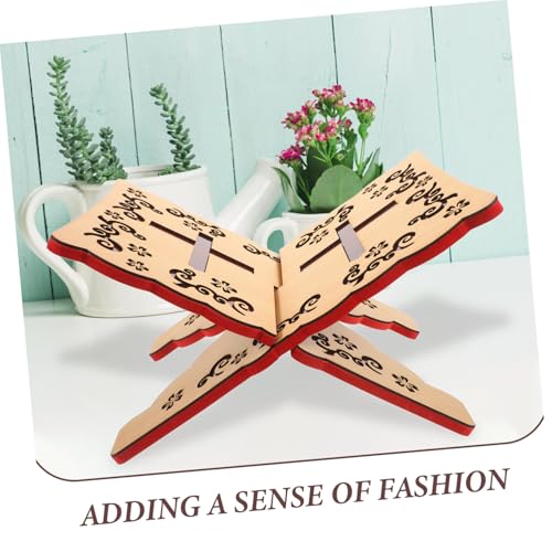 KICHOUSE Delicate Quran Stand Sturdy Multi-use Book Holder for Reading for Muslim Celebrations and Daily Use Ergonomic Design for Comfort