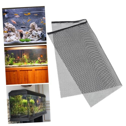 COLLBATH Fish Tank Top Covers Aquarium Terrarium Covers -Jump Netting Mesh Lid for Aquarium Fish Tank Separator