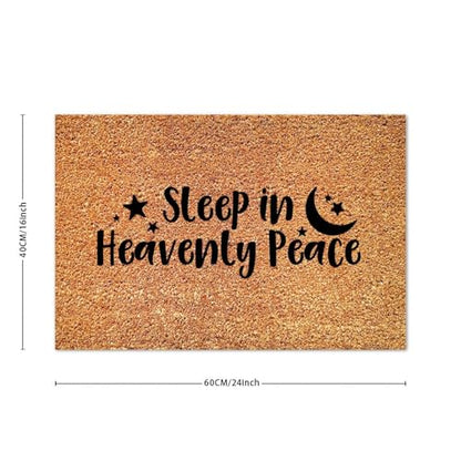 Sleep in Heavenly Peace Coir Mat Rug Farmhouse Inspirational Positive Durable Coir Non Slip Mat for Garage Patio High Traffic Areas 16x24in - color: Style-19, size: 2' x 1'4" (Rectangular)