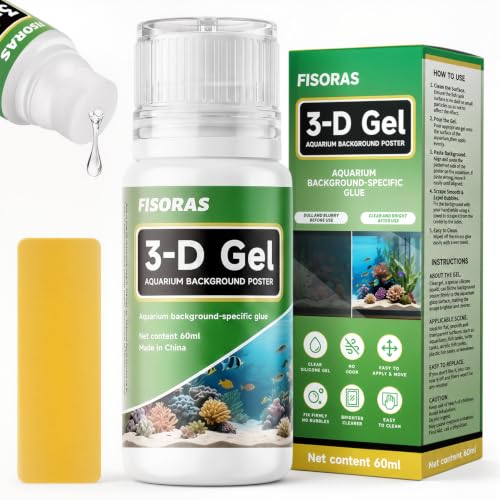 Aquarium Background Gel, 60ML(2OZ) with Sponge and Scraper - size: 60ml