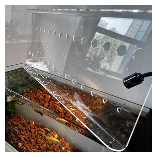 LZMZMQ Custom Size Aquarium Lid, Clear Acrylic Sheet Fish Tank Canopy, Home Outdoor Porch Anti-Fish Jump Cover, Avoid Cat Catching Fish, Top Mount(L25xW20cm/9.8x7.9in) - size: L25xW20cm/9.8x7.9in