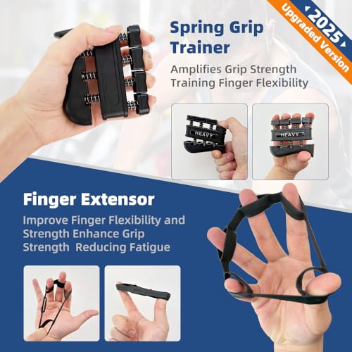 Grip Strength Tester Hand Gripper - Grip Strength Trainer Hand Dynamometer Handheld Meter LED Display Comfortable 265 Lbs / 120 Kgs Finger Strengthener for Sports Home School Gym Use - color: Gray