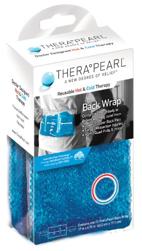 TheraPearl Color Changing Hot Cold Pack - Reusable Wrap with Strap & Gel Beads, Ice Bag for Lower Back Pain Relief, Non Toxic Flexible Hot & Cold Compress for Swelling, Sports Injuries
