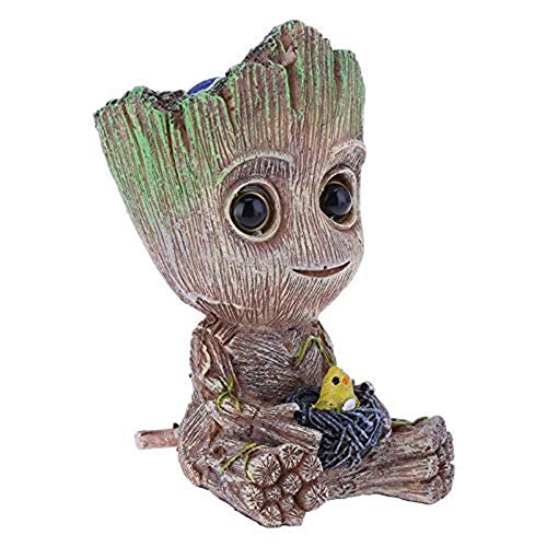 SLOCME Aquarium Groot Air Bubbler Stone Decorations - with Standard Tubing and Fish Tank Air Stone Set