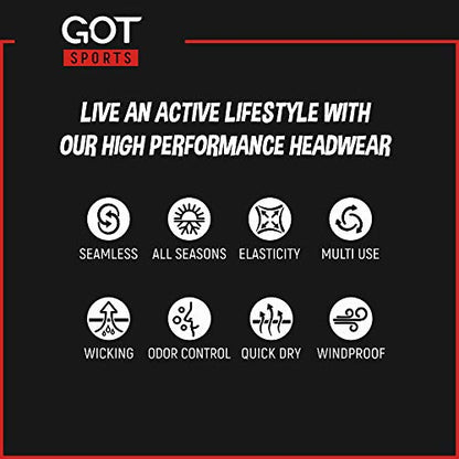 GOT Sports Tube Bandana - Neck Gaiter for Women Men, Face Mask, Neck Wrap, Head Scarf, Curly Hair Sleep Protection - color: Grid Camo
