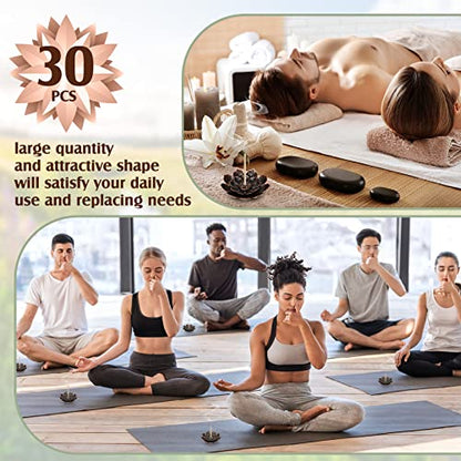 Sumind 30 pcs Lotus Incense Holder Ash Catcher for Sticks, Retro, Bronze - size: Retro