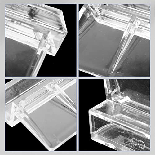 Ipetboom 16pcs Aquarium Lid Clips for Acrylic Support Racks for Fish Tank Securely Prevents Fish Jumping Aquarium Accessory for Easy Maintenance