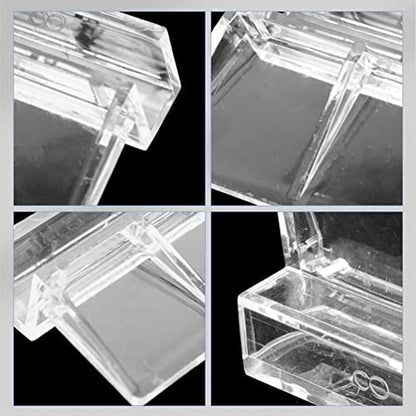 Ipetboom 16pcs Aquarium Lid Clips for Acrylic Support Racks for Fish Tank Securely Prevents Fish Jumping Aquarium Accessory for Easy Maintenance