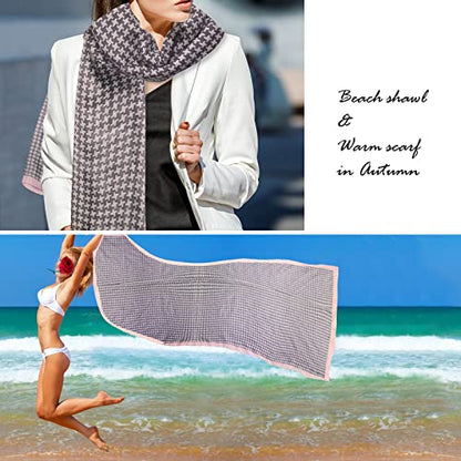 FINIZO Women's Fashion Scarves, Pashmina Wrap for All Season, Everyday Wear for Ladies, Solid Color Bridesmaid Gifts - color: 39pink