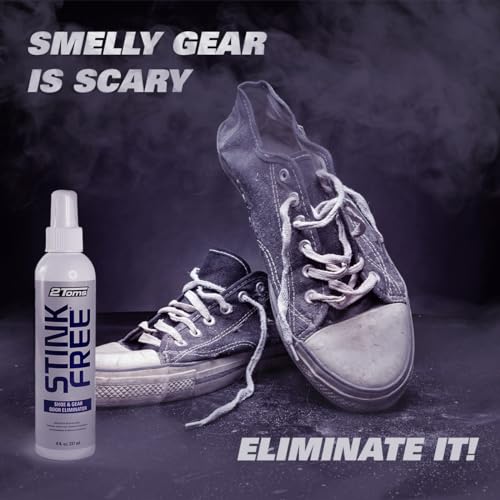 2Toms StinkFree Odor Eliminator Spray for Sweat & Shoes, 8 Oz, 2 Bottles | Odor Eliminating Spray for Smelly & Stinky Shoes & Athletic Gear - size: 8 Fl Oz (Pack of 2)