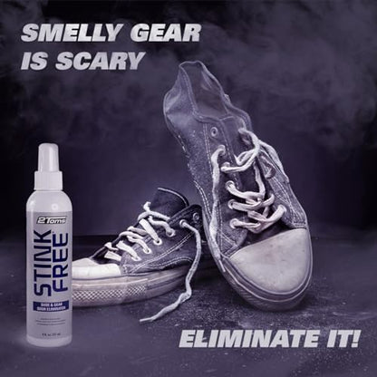 2Toms StinkFree Odor Eliminator Spray for Sweat & Shoes, 8 Oz, 2 Bottles | Odor Eliminating Spray for Smelly & Stinky Shoes & Athletic Gear - size: 8 Fl Oz (Pack of 2)
