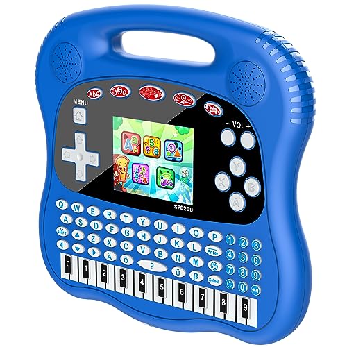 Kids Learning Tablet - 3.0" HD Color Screen Alphabet/Words//Math/Games/Music Preschool Interactive Educational Electronics for Boys and Girls - style: Blue