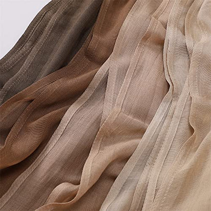 Txameru Women's Viscose Cotton Hijab Scarf - color: Camel