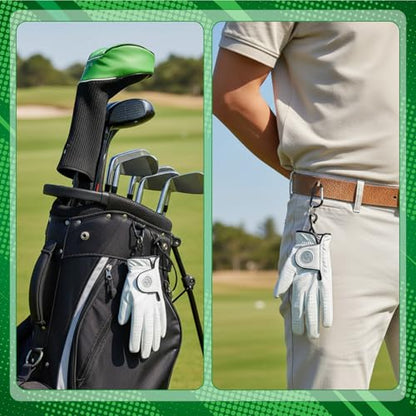 2-Pack Golf Glove Stretcher and Dryer, Glove Shaper Holder Hanger Keeper for Golf Bag Universal Gloves Support Frame