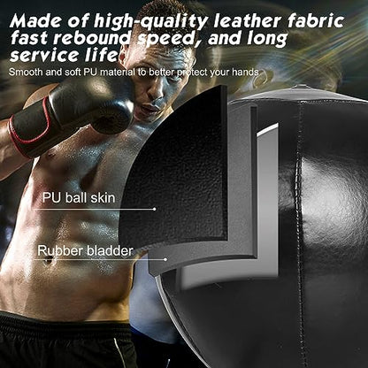 Boxing Speed Bag Reflex Ball Featuring a Universal 8mm Screw and a Replaceable Spare Sandbag for Dynamic and Enduring Training Sessions