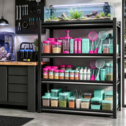 Fish Tank Stand for 20-30 Gallon Aquarium, Heavy Duty Metal Fish Stand with Adjustable Storage Shelf, 5 Tier Aquarium Stand Rack, 3000LBS Capacity Reptile Turtle Tank Stand, 35.4"Wx 15.7"Dx 71.2"H - size: Upgraded 5-Tier,35.4"Wx 15.7"Dx 71.2"H